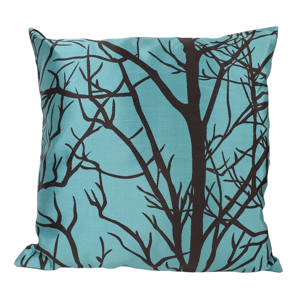 Decorative Accent Pillow Naked Branch Tree Silhouette Design Cushion Cover 16x16